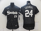 White Sox 24 Yasmani Grandal Black 2021 City Connect Flexbase Jersey,baseball caps,new era cap wholesale,wholesale hats